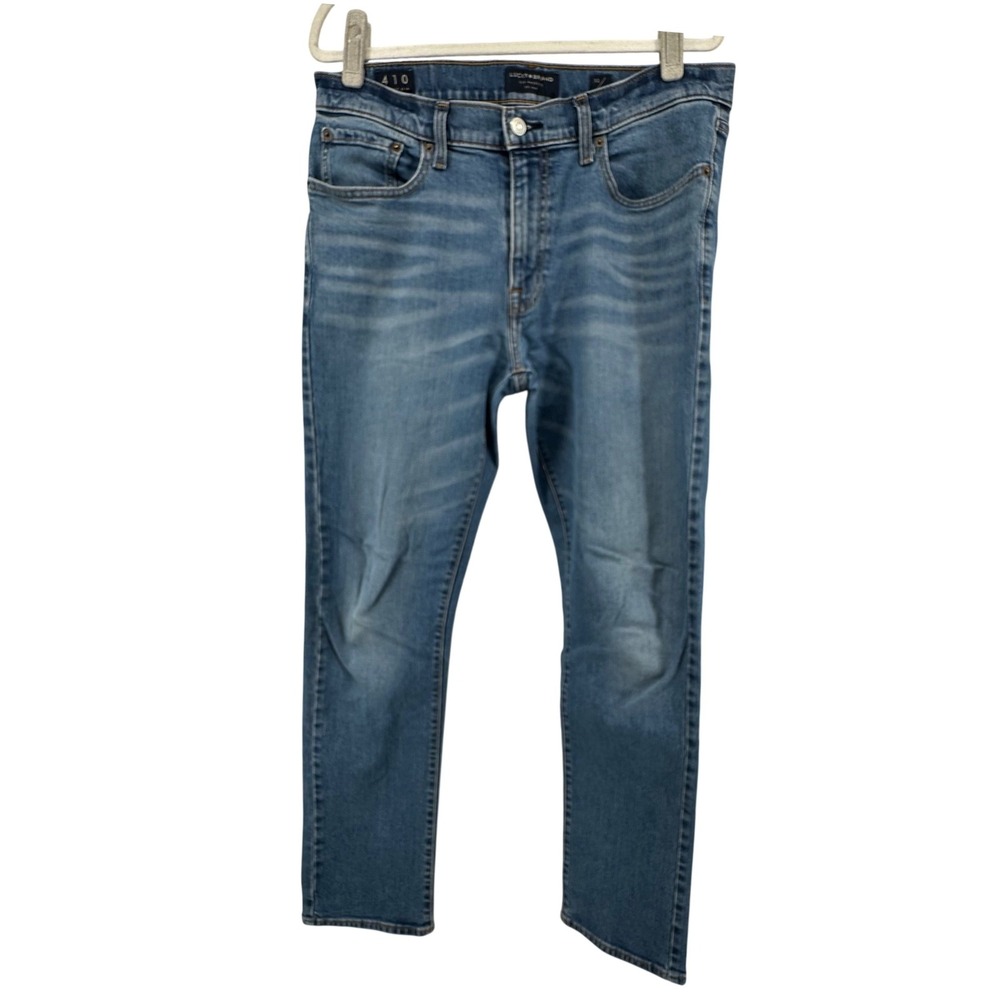 Lucky Brand 410 Athletic Slim Jeans Mens 32x32 Blue Denim Casual Stretch